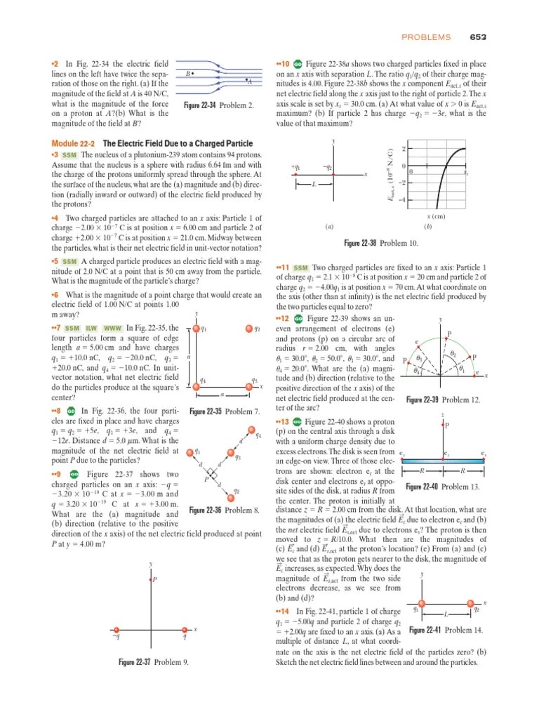 Fundamentals Of Physics Textbook - 1 | PDF | Electron | Electric Field