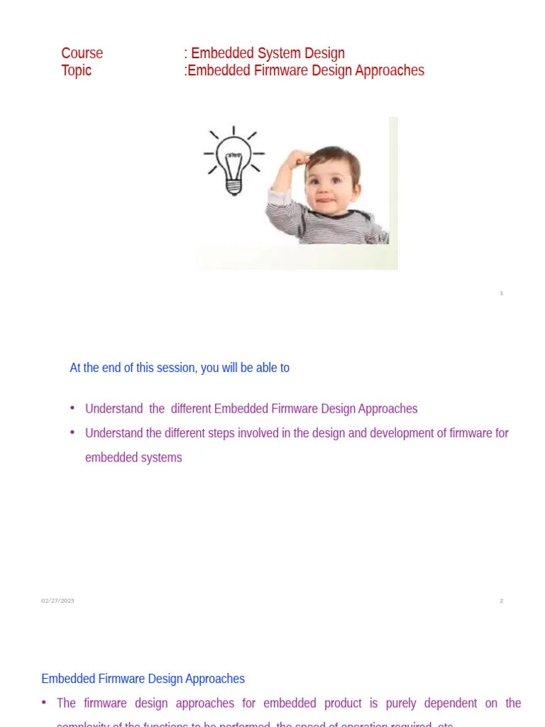 Unit 3 Embedded Firmware Design Approaches | PDF | Operating System ...