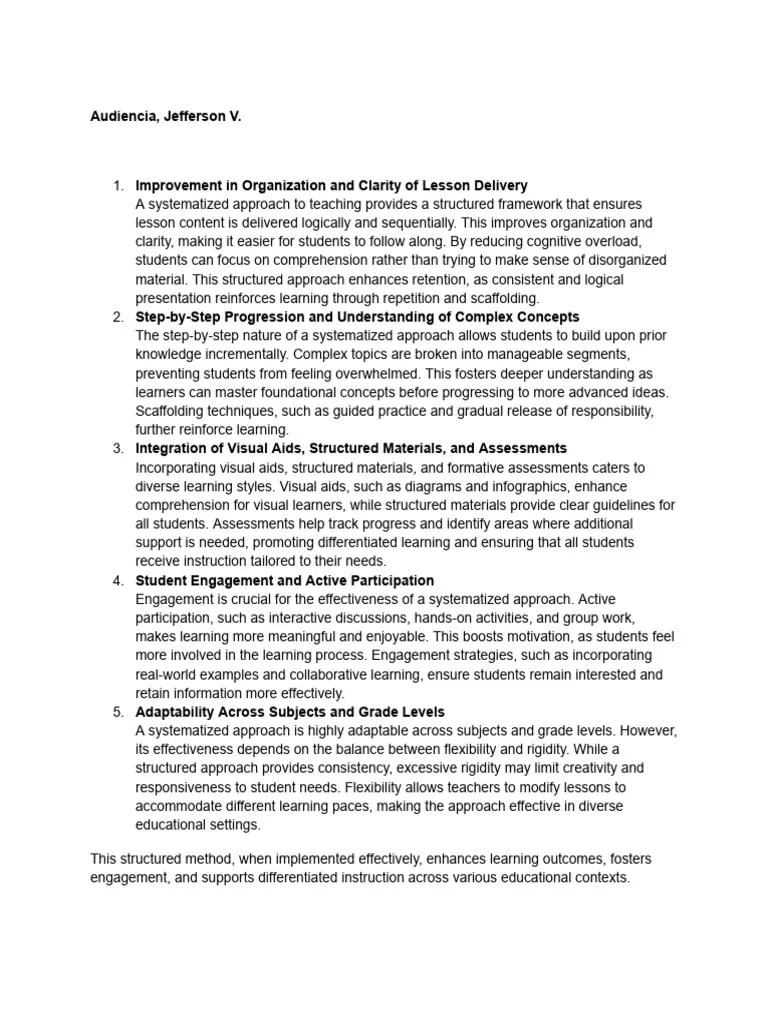 Lesson 4 Systematic Approach To Teaching Pdf In This Lesson You Should Be Able To Understand - Download Premium Colorful Picture | 4K