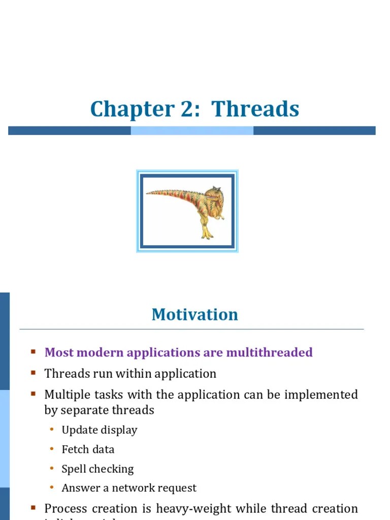Chapter 2 Process (Part 2) Threads | PDF | Thread (Computing) | Process ...