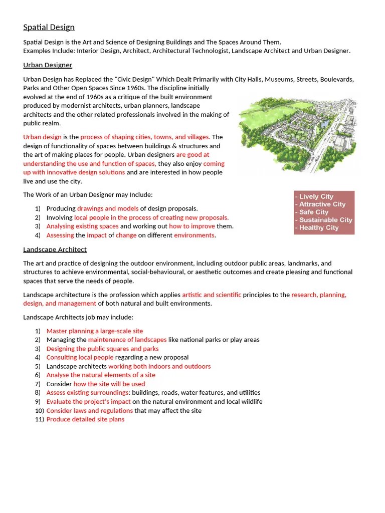 1 Spatial Design | PDF | Urban Design | Landscape Architecture