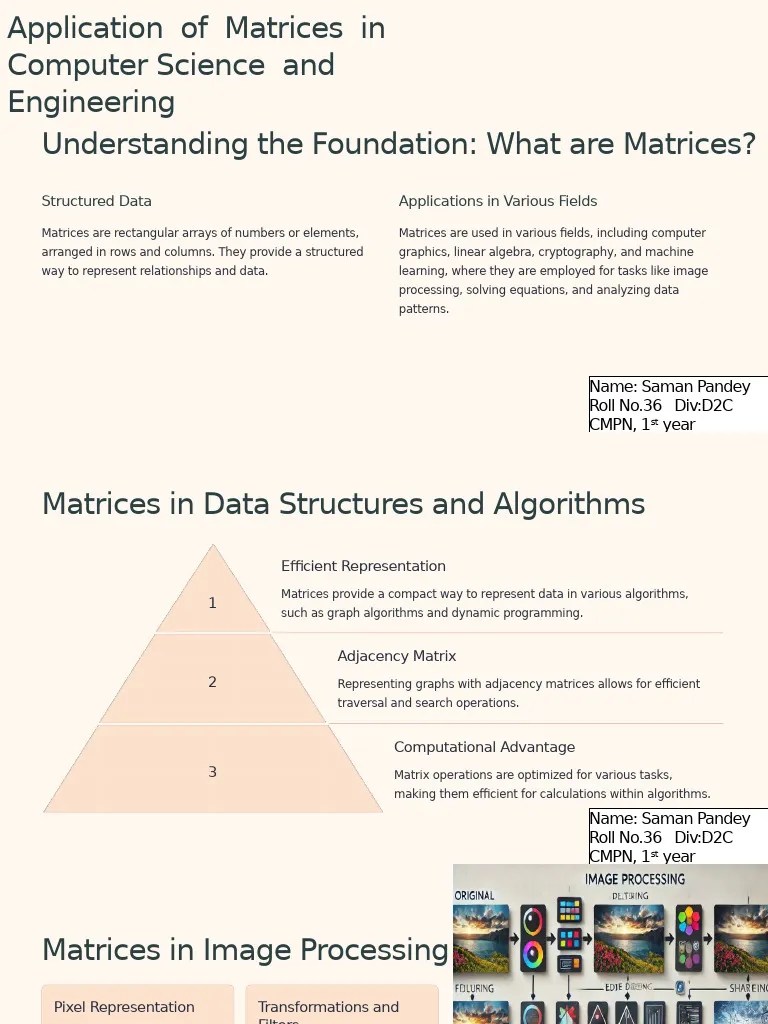 Matrices-Powerhouses-of-Computer-Science | PDF | Matrix (Mathematics ...