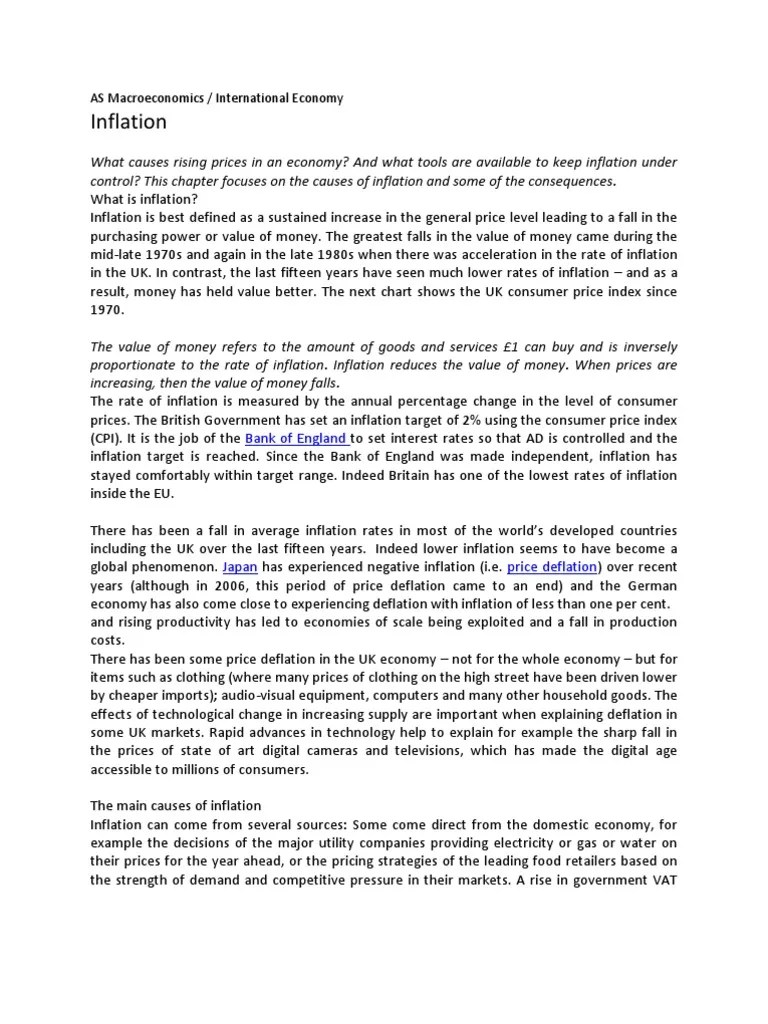 Inflation Diagram | PDF | Inflation | Monetary Policy