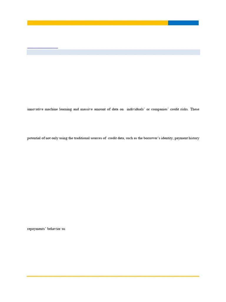 EXPLORING THE ROLE OF AI-DRIVEN CREDIT SCORING SYSTEMS ON FINANCIAL ...