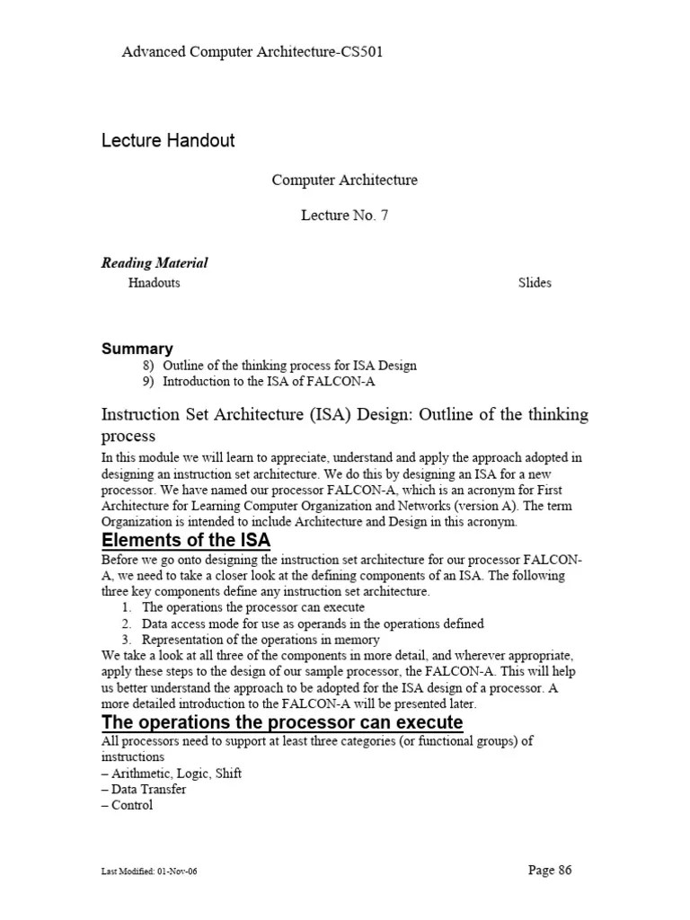 Computer Architecture 07 | PDF | Central Processing Unit | Computer ...