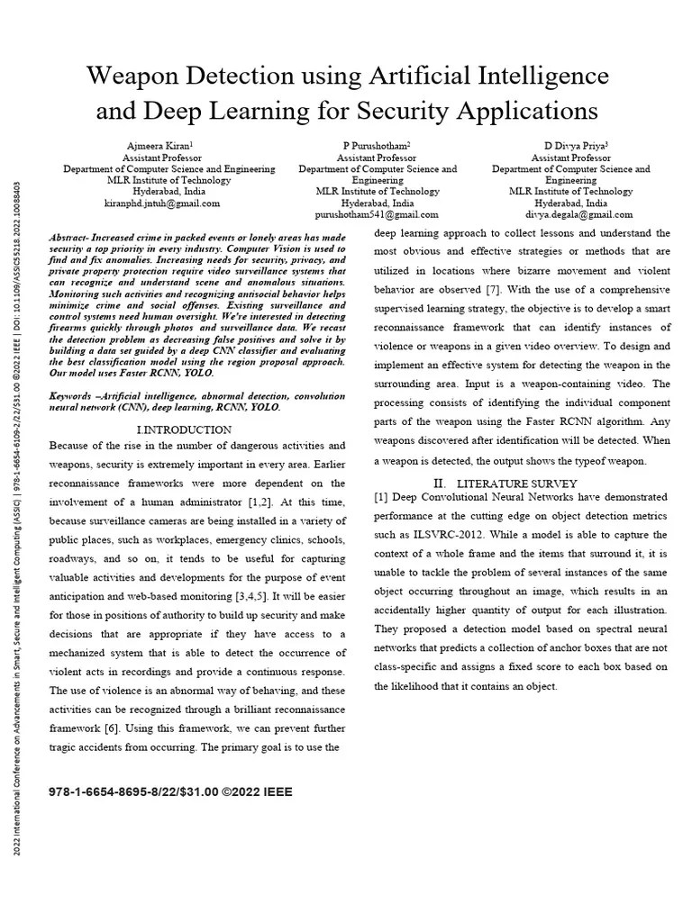 Weapon Detection Using Artificial Intelligence And Deep Learning For ...