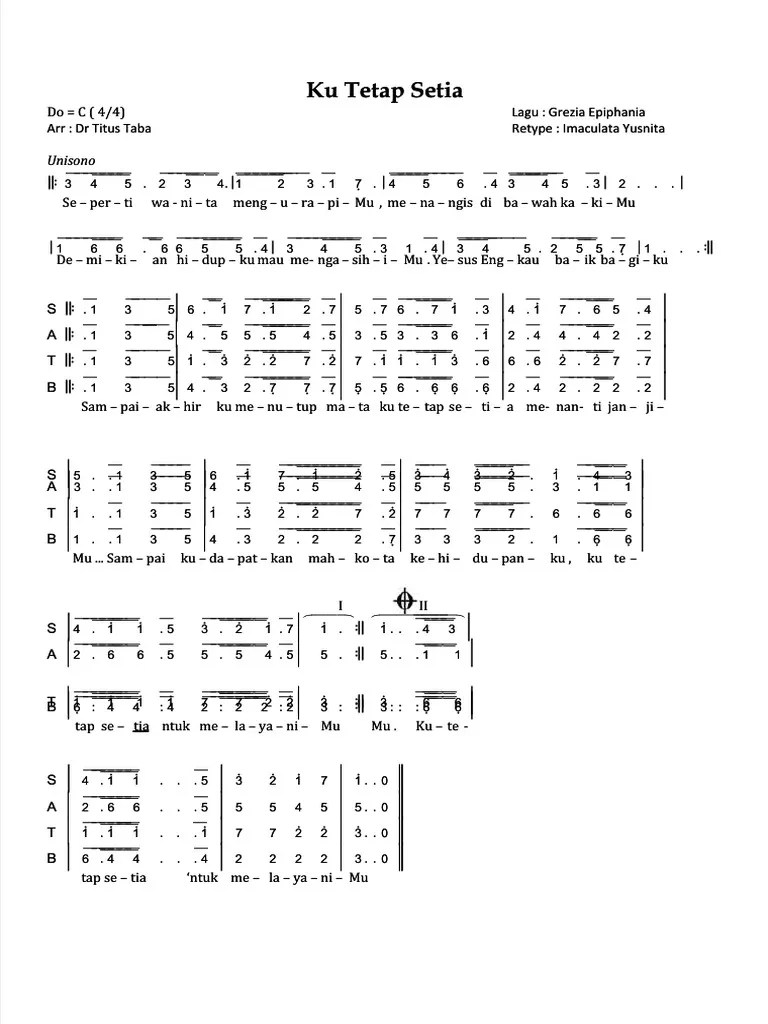 PDF Ku Tetap Setia PDF Compress | PDF