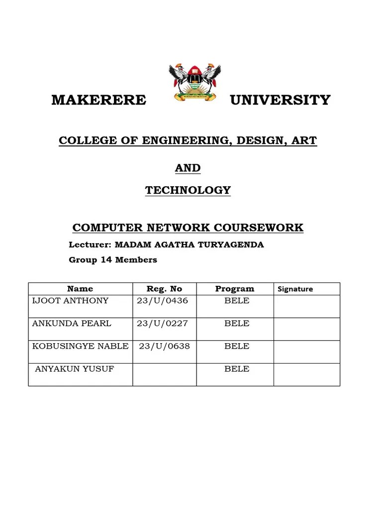 Computer Network Coursework | PDF | Routing | Computer Network
