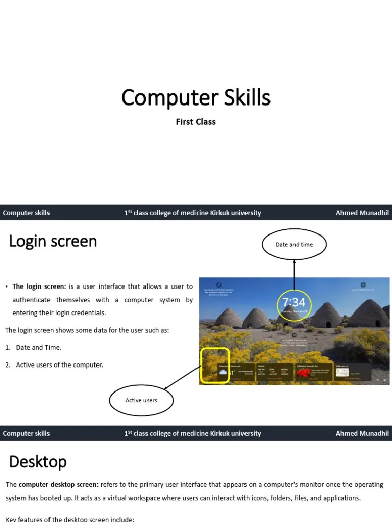 Computer Skills | PDF | Icon (Computing) | Computer File