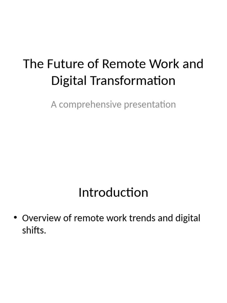 Future Of Remote Work Pdf