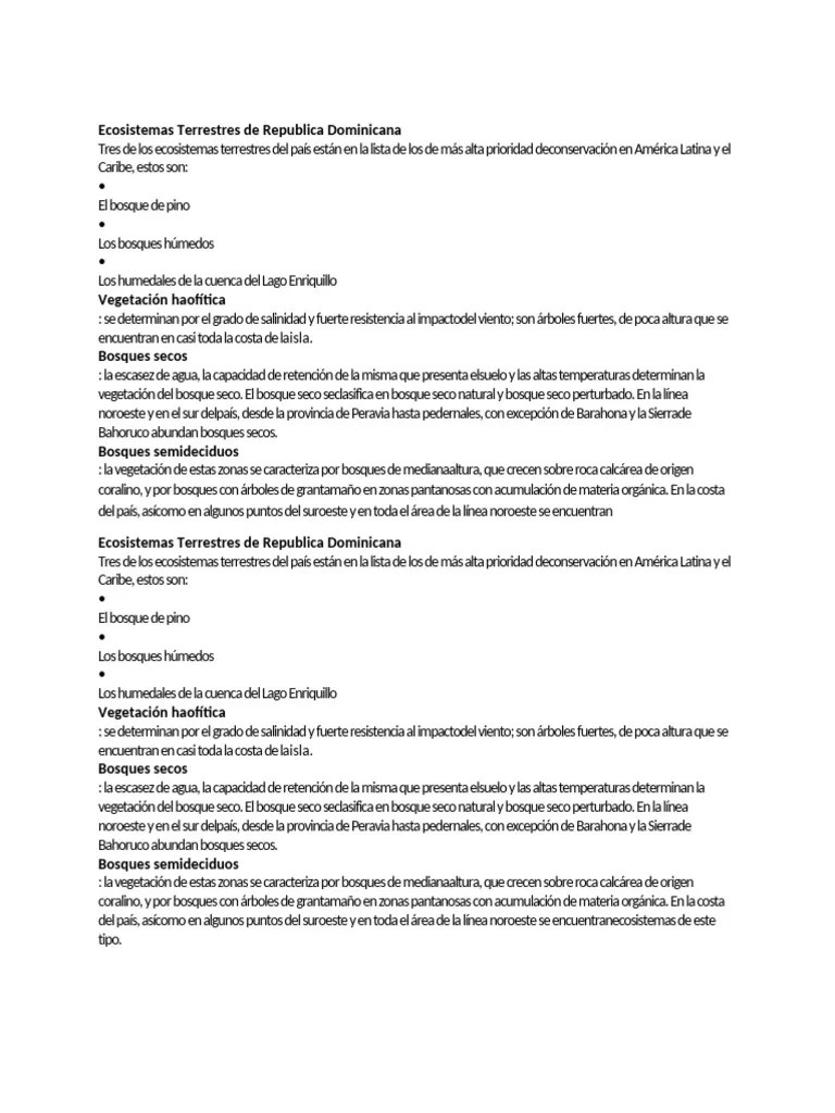 Ecosistema | PDF | Los Bosques | Ecosistema