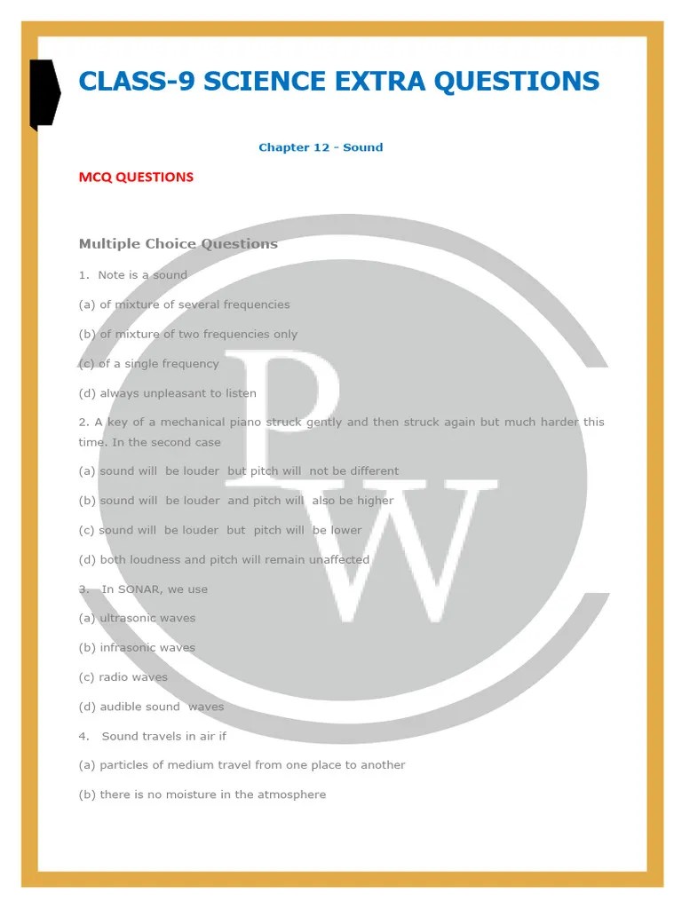 Sound | PDF | Sound | Frequency