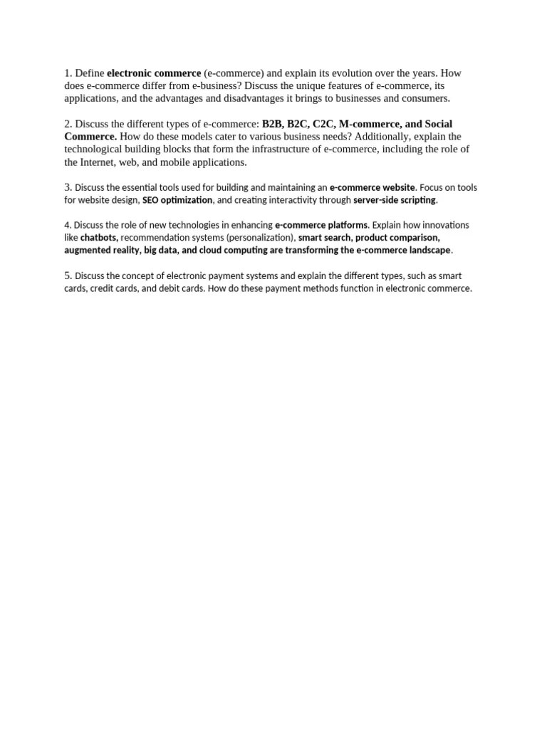 Assignment Ecommerce | PDF