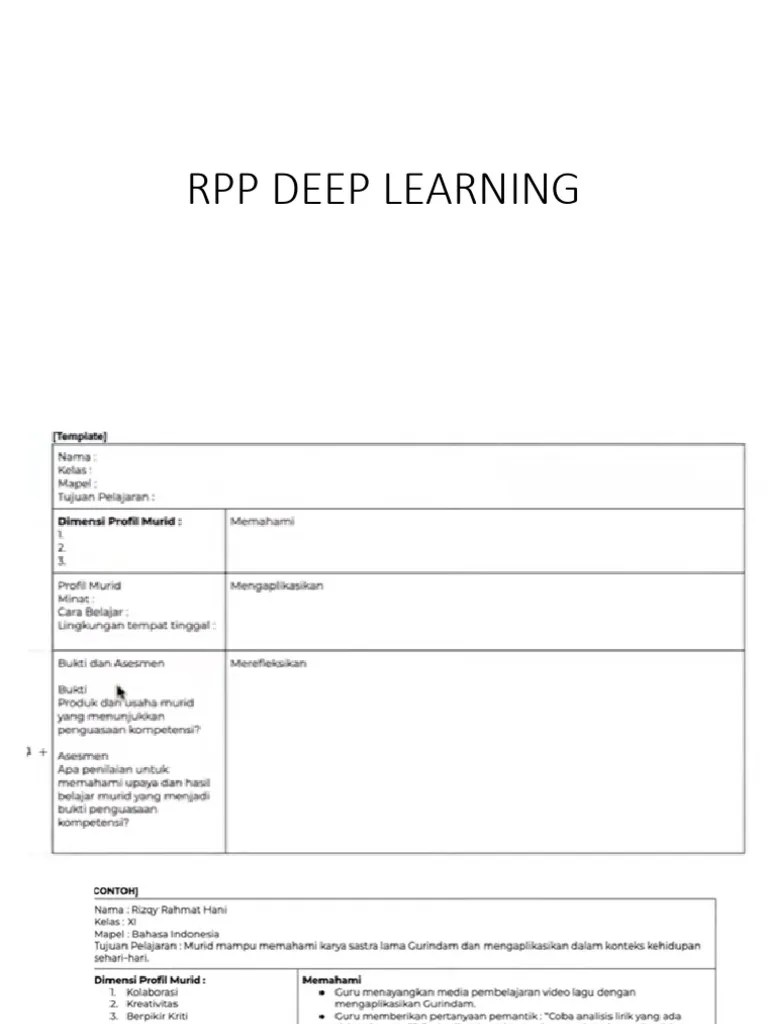 RPP DEEP LEARNING - PPTX - 20250211 - 162341 - 0000 | PDF