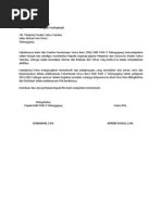 11 surat ucapan terima kasih. Ucapan Terima Kasih Atas Bantuan Dana Pdf