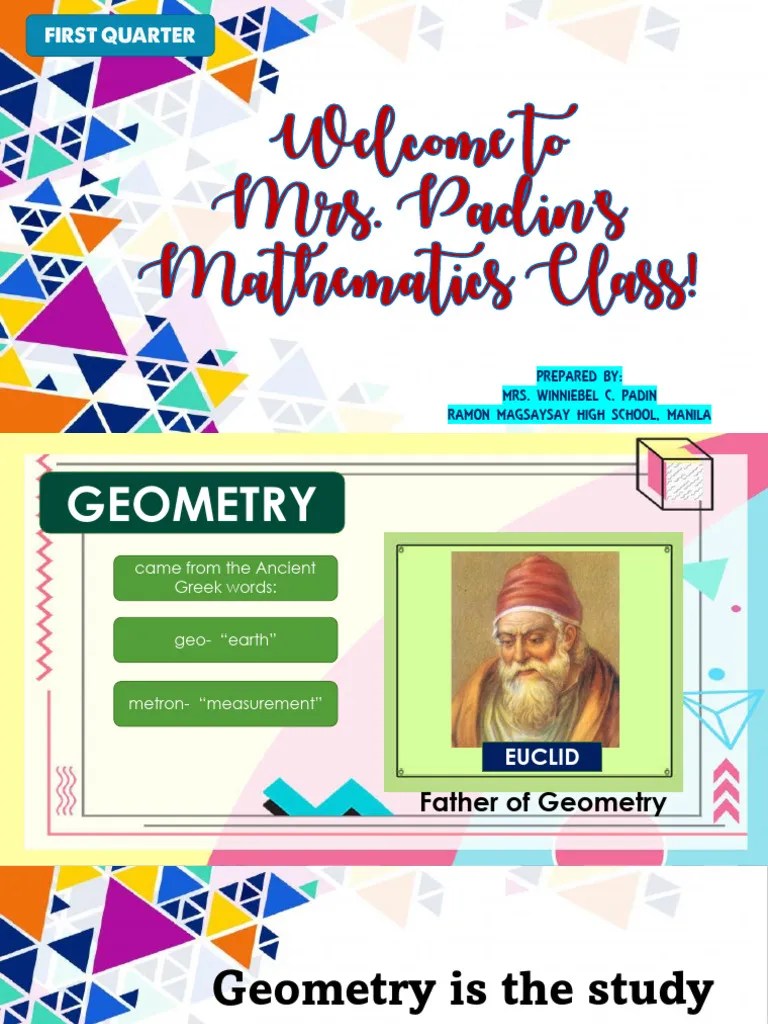 Q1 - Lesson 1 - Geometry - Undefined Terms, Points And Lines Relationships | PDF | Line ...