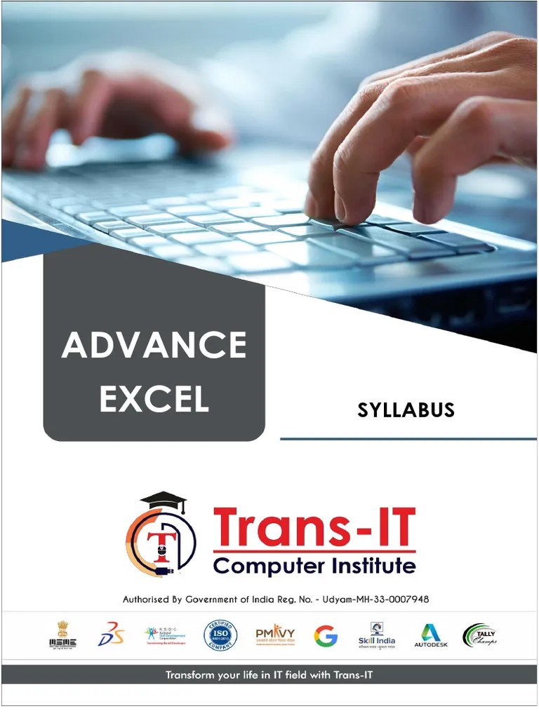 Advance Excel Syllabus | PDF | Microsoft Excel | Computing