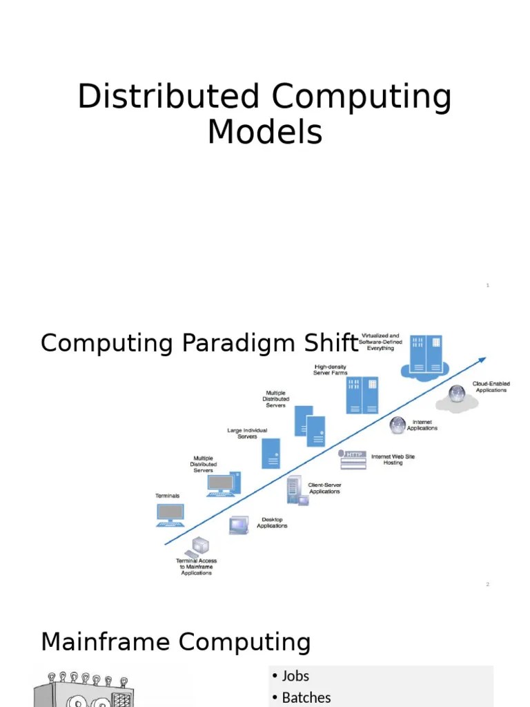 2 - Distributed Computing Models (1) | PDF | Multi Core Processor | Central Processing Unit