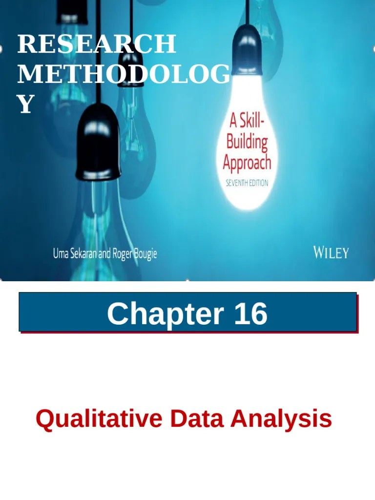 Qualitative Data Analysis For Research Pdf