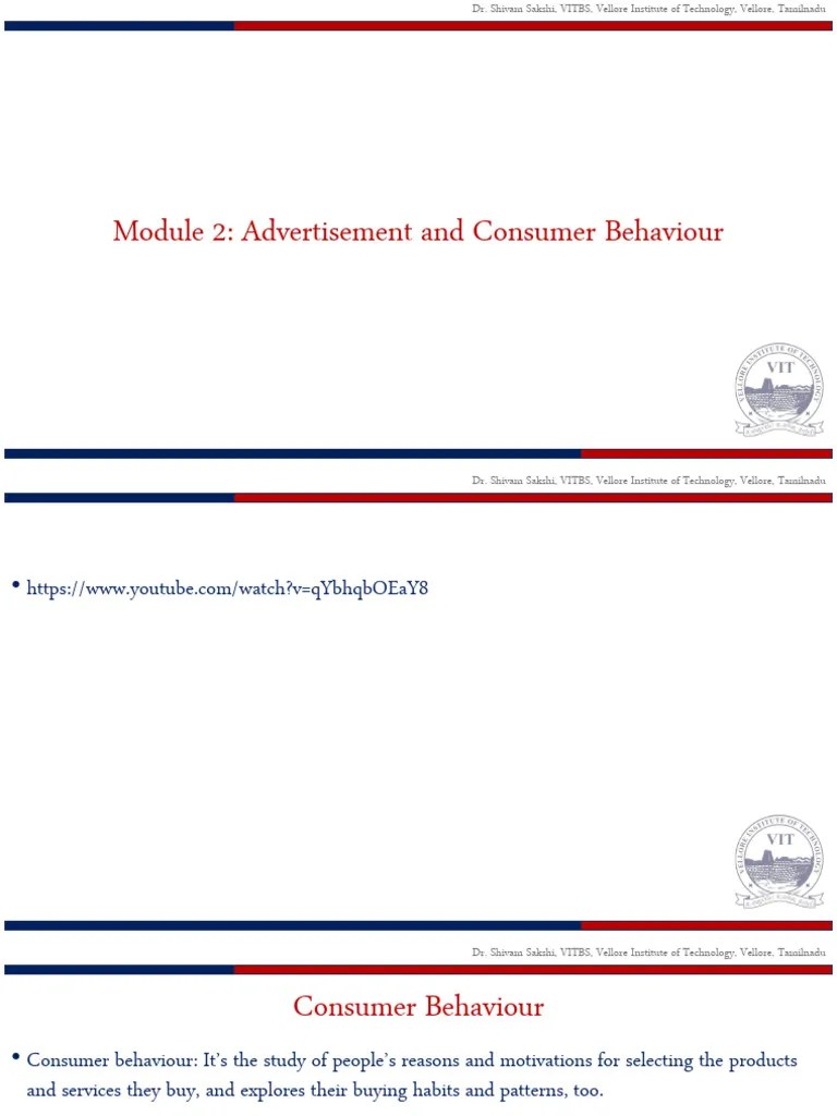 Module 2 | PDF | Consumer Behaviour | Behavior