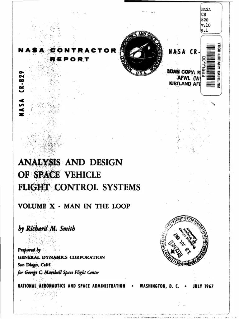 Analysis And Design Of Space Vehicle Flight Control Systems - Volume 10 ...