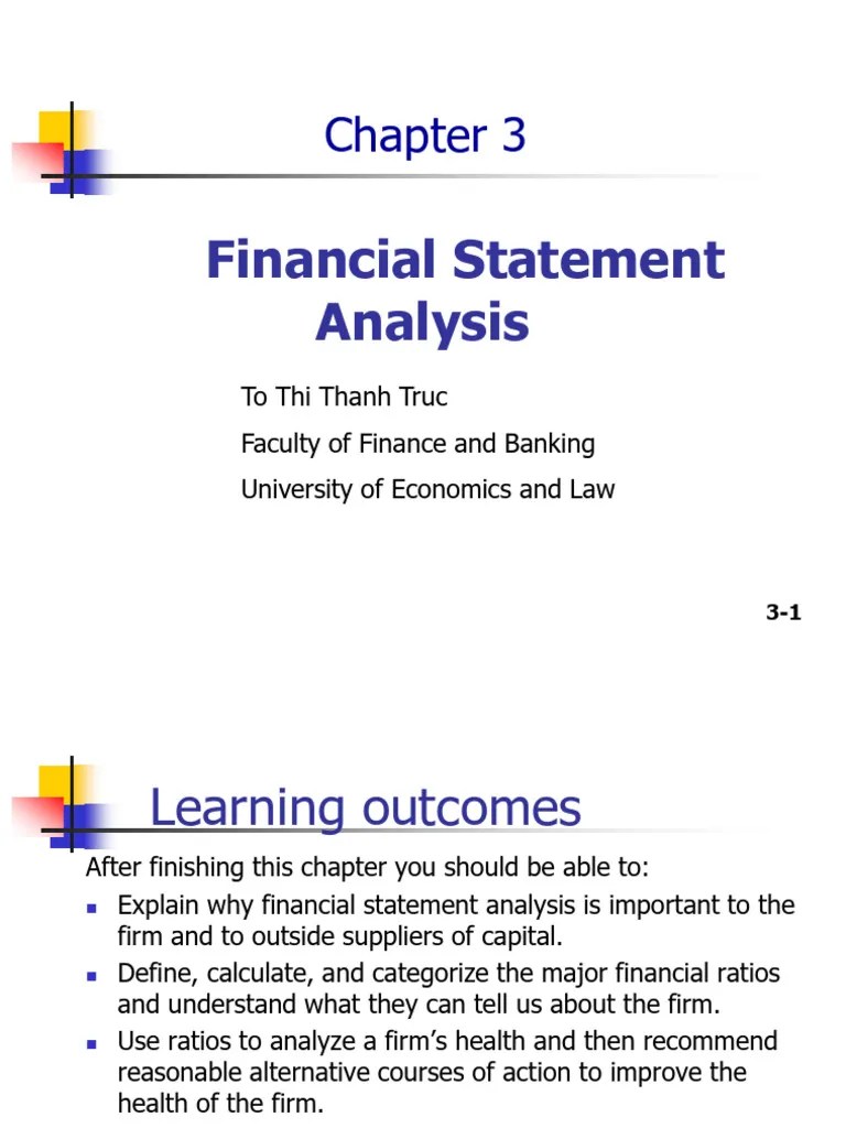 Chapter3 - Financial Statements Analysis | PDF | Price–Earnings Ratio ...