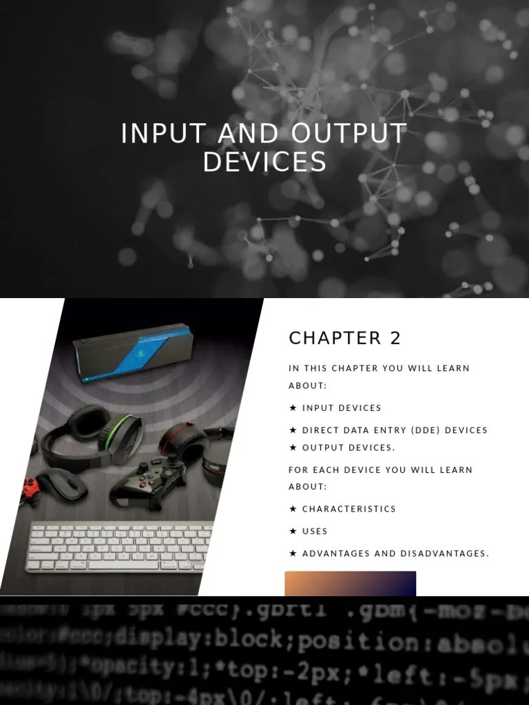5 Chapter 2 Input And Output Devices | PDF | Computer Keyboard | Office Equipment