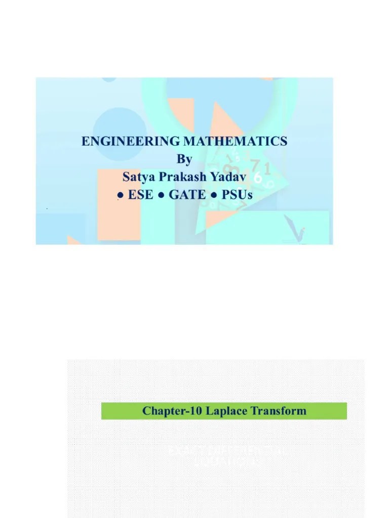 Day-24-Laplce Transform-1 | PDF