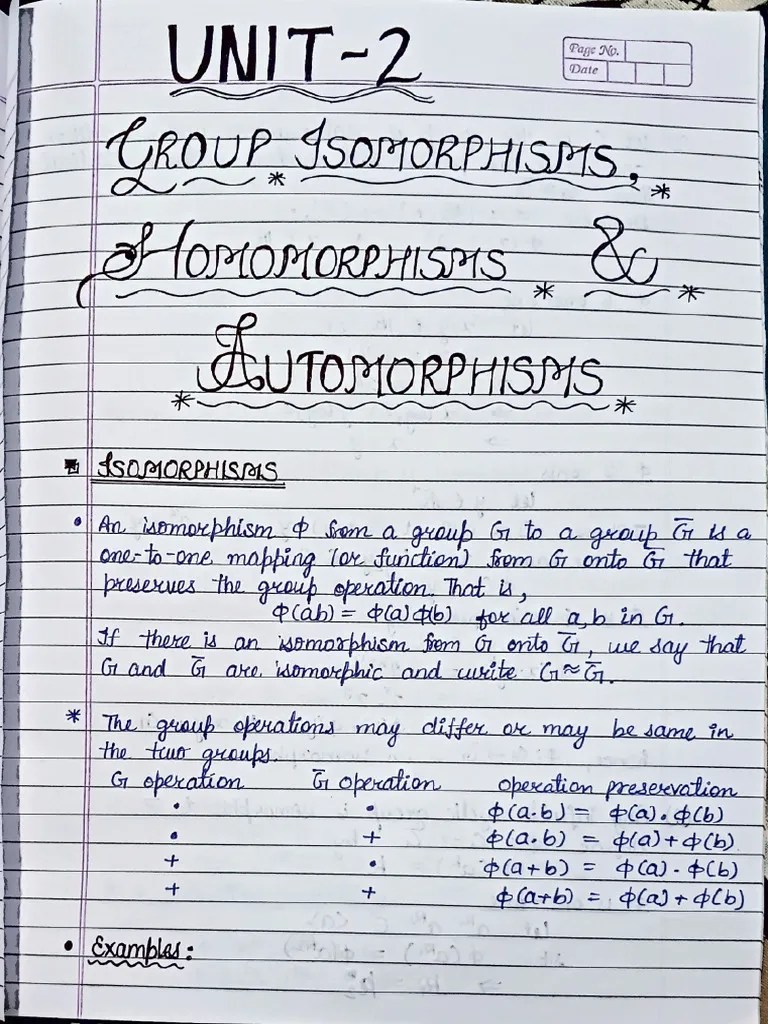 GROUP THEORY NOTES-II | PDF