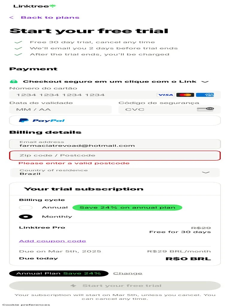 Linktree Create An Account For Free | PDF