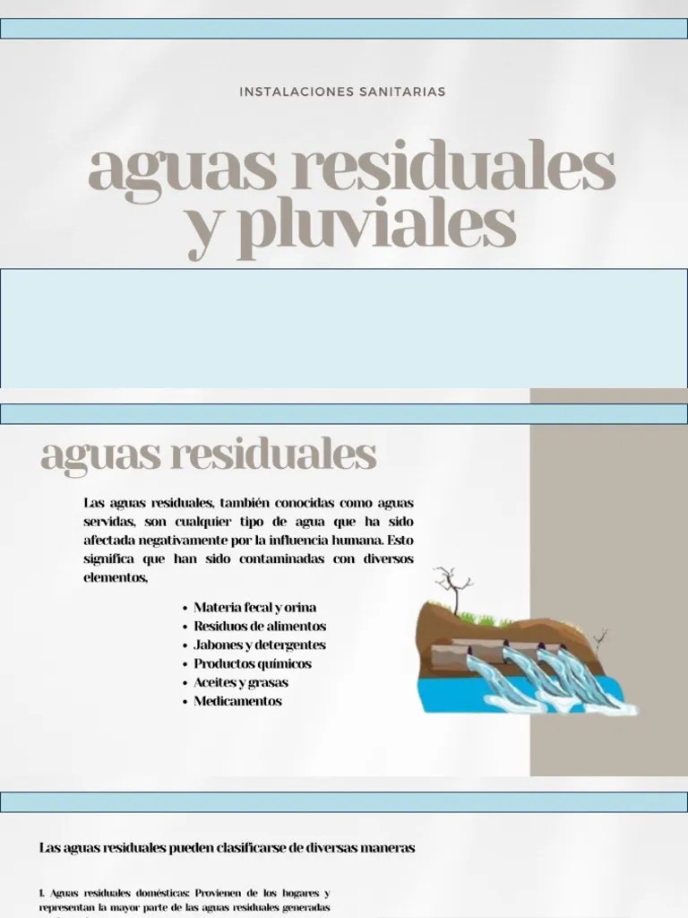 Aguas Residuales Y Pluviales | PDF