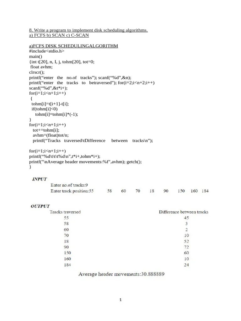 Disk Scheduling Algorithms (3) | PDF | Computer Programming | Computing