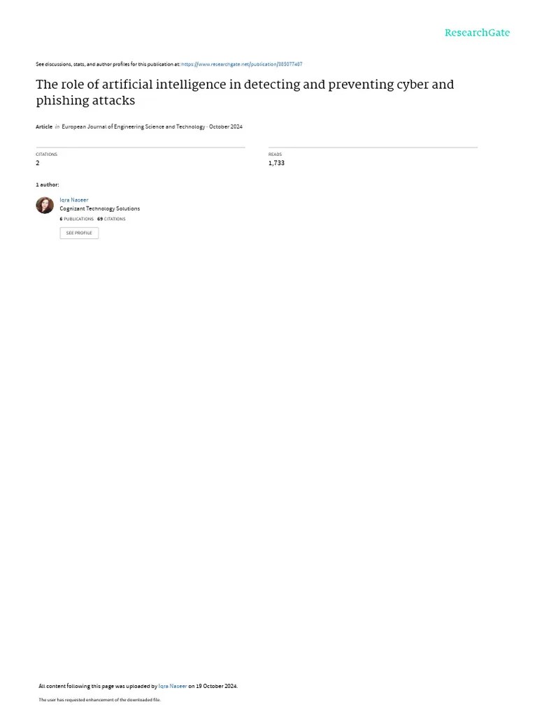 The Role Of Artificial Intelligence In Detecting And Preventing Cyber ...