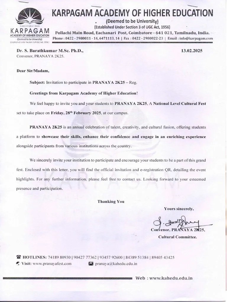 Karpagam Academy Of Higher Education | PDF