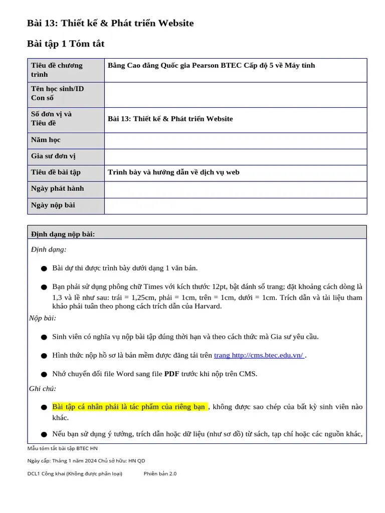 Unit 13.Assignment 1 Brief (1) | PDF