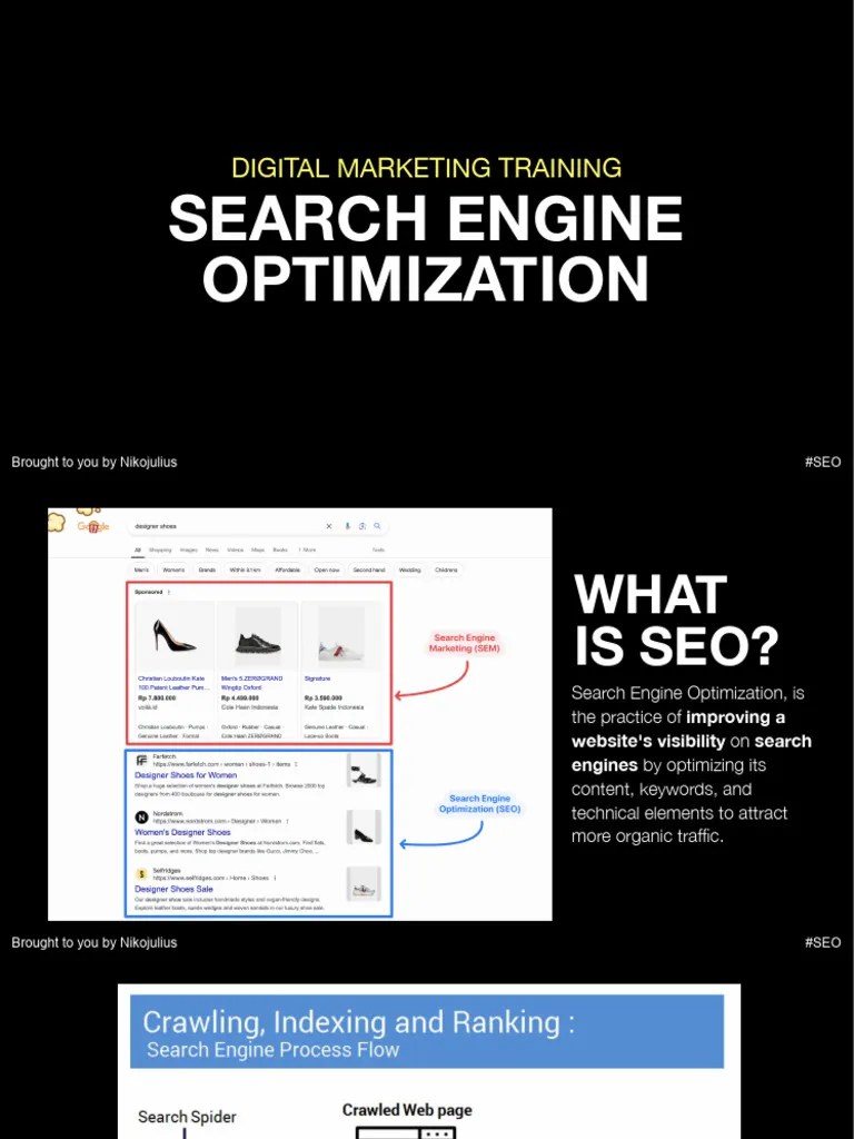 Search Engine Optimization (SEO) Training | PDF | Search Engine Optimization | Hypertext