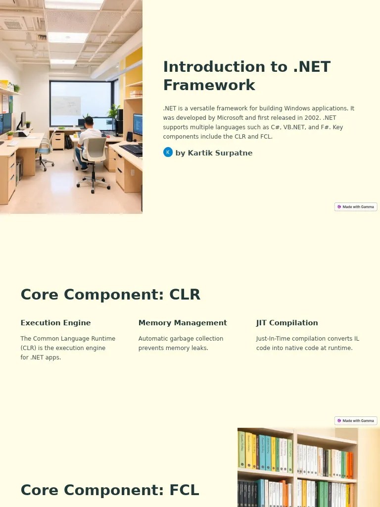 Introduction To NET Framework | PDF