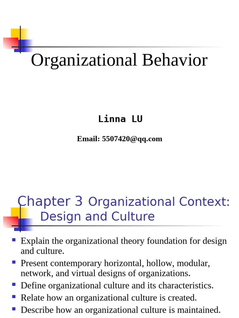 Organizational Behavior Chapter 3 Pdf Learning Supply Chain