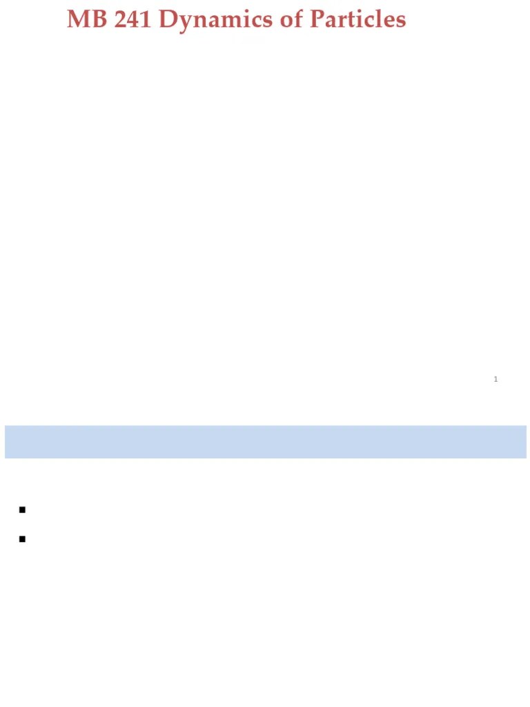 Kinematics Of Particle - Lecture 5 | PDF | Oscillation | Spacetime