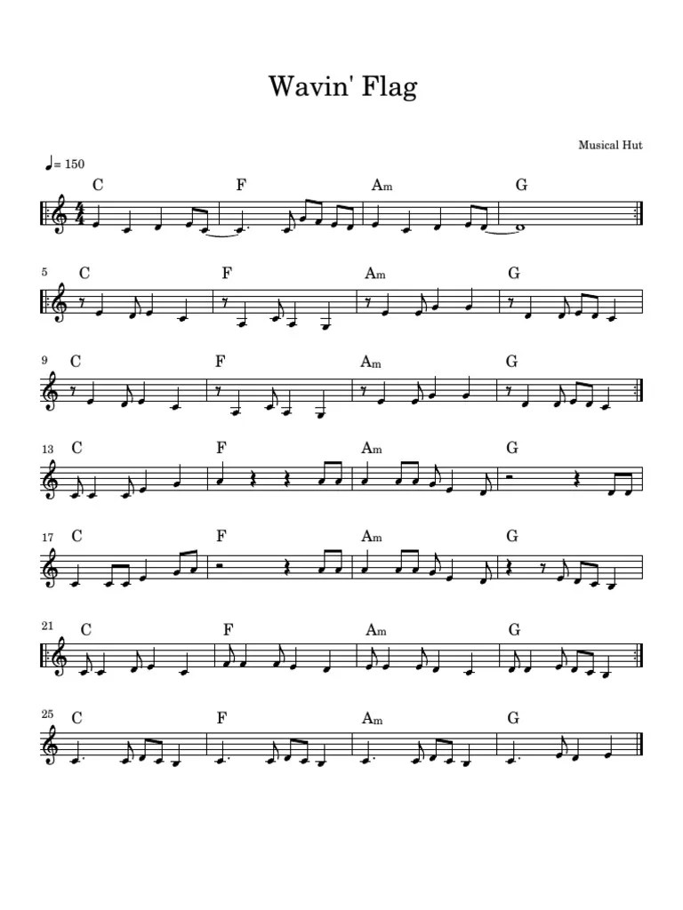 Wavin Flag Pdf