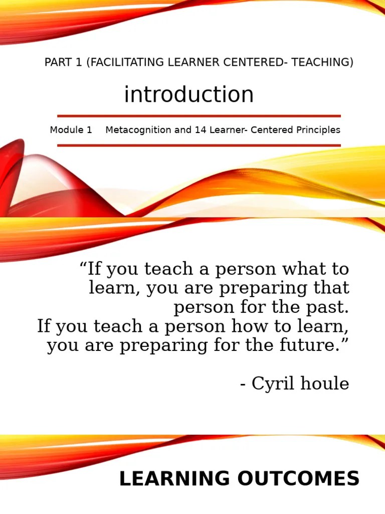 Module 1 Metacognition | PDF | Learning | Metacognition