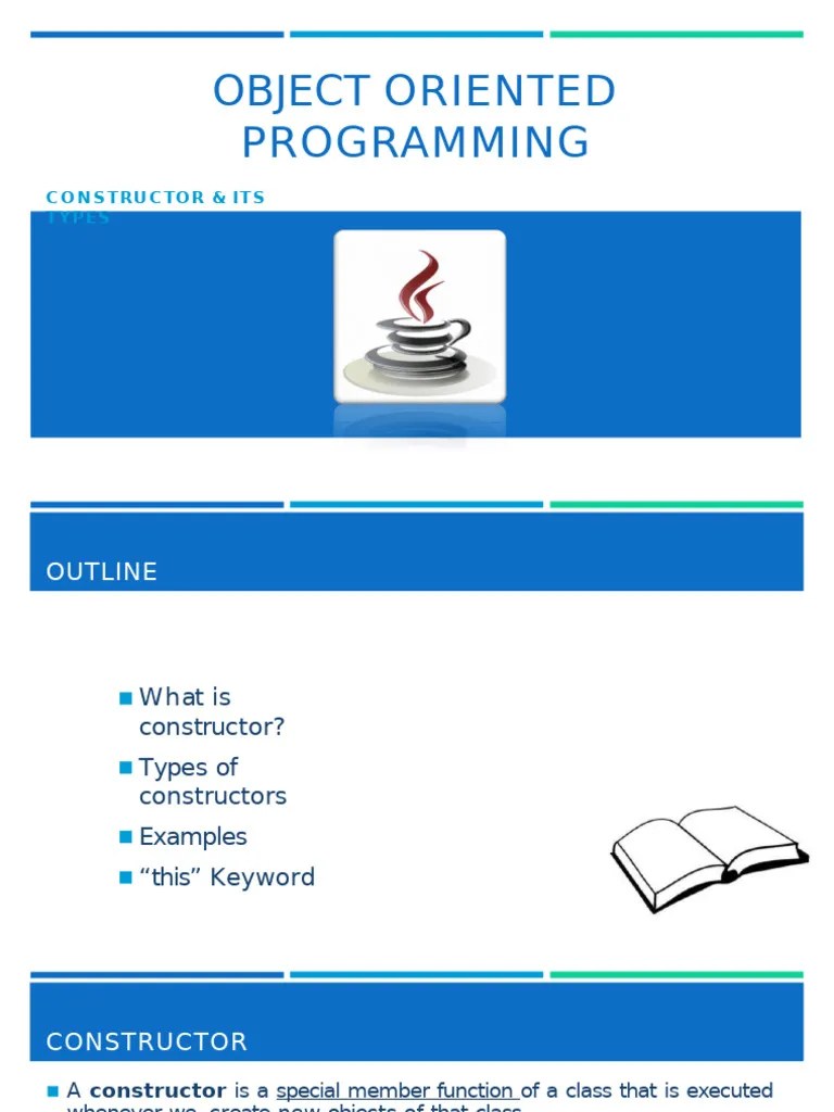Lecture#06 Constructor | PDF | Constructor (Object Oriented Programming ...
