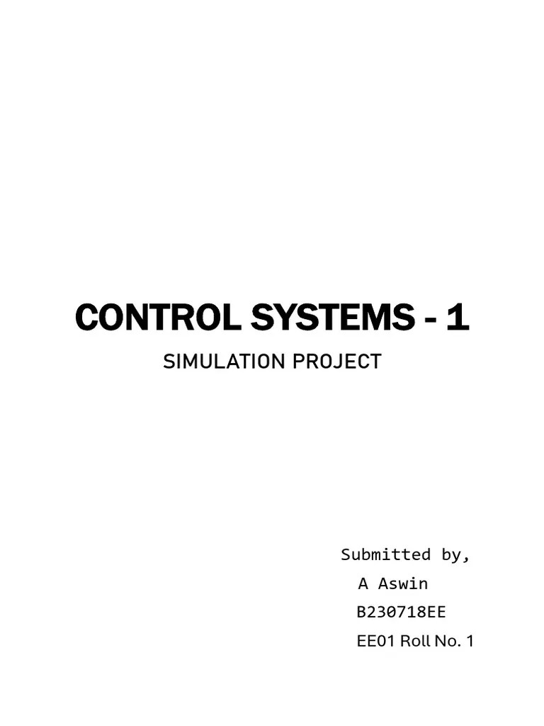Control Systems MATLAB | PDF
