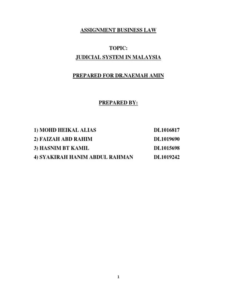 Judicial System In Malaysia | PDF | Social Institutions | Social Science