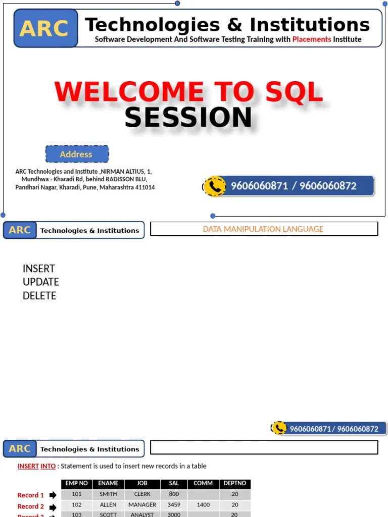 SQL - Data Manipulation Language | PDF | Sql | Software Design
