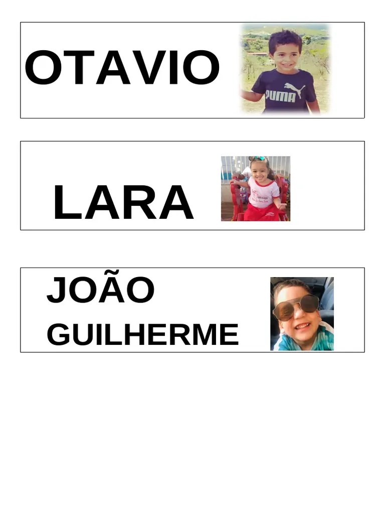Ficha De Nomes Pdf
