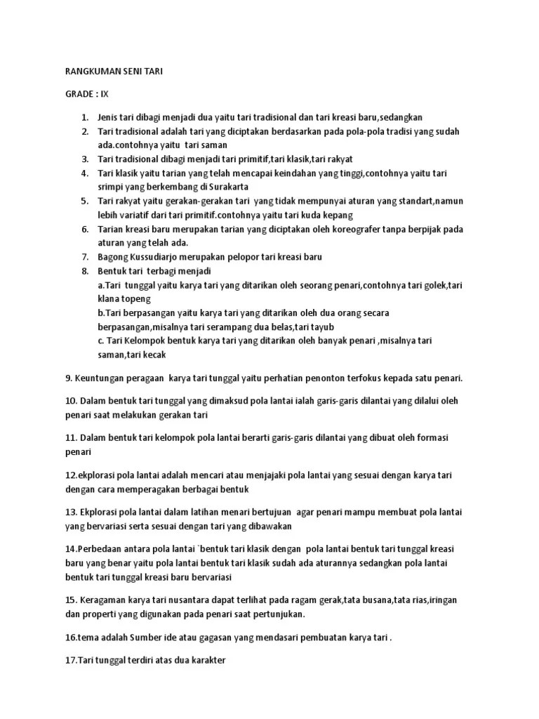 Bab 5 Gerak Dasar Tari Pdf 