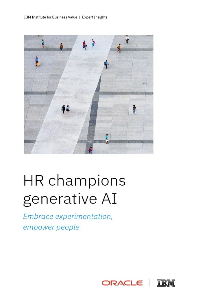 REPORT - HR Champions Generative AI - Embrace Experimentation, Empower ...