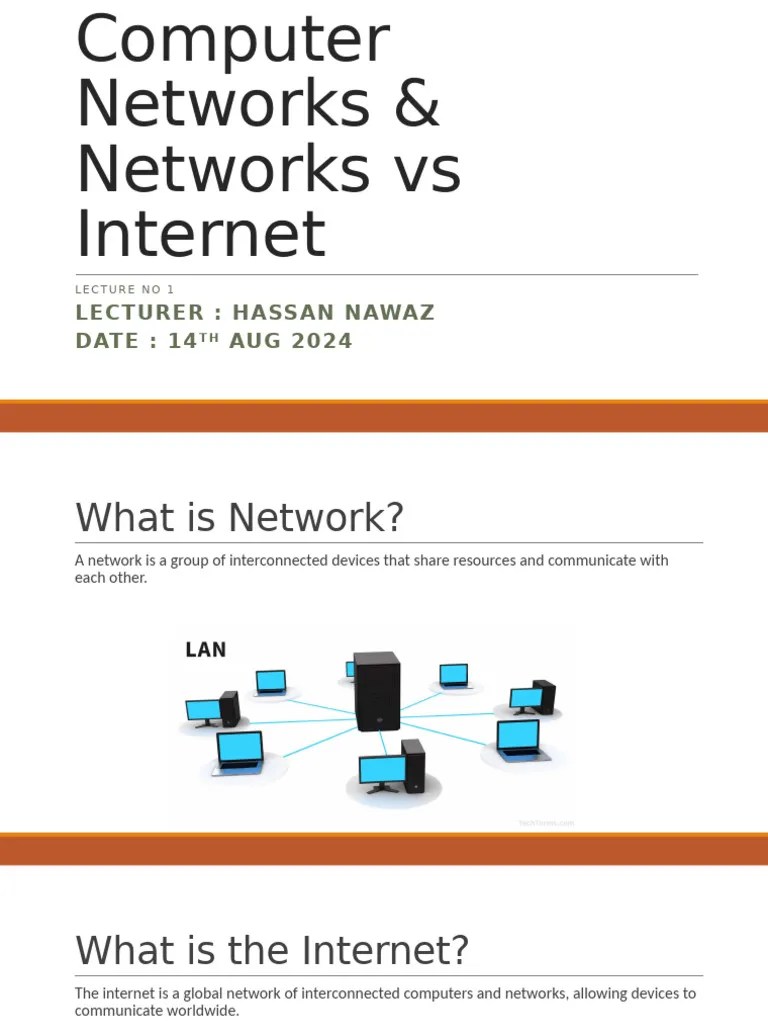 Introduction To Computer Networks Lecture 1 | PDF
