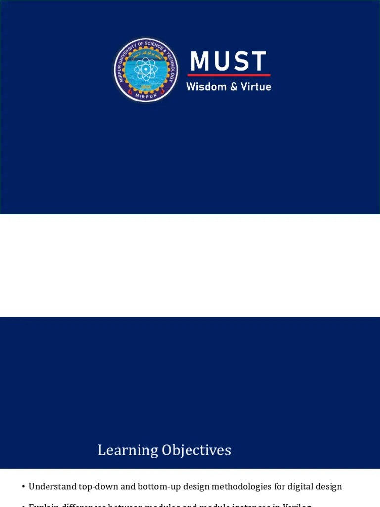 Digital System Design-Module02-Hierarchical Modeling Concepts | PDF ...